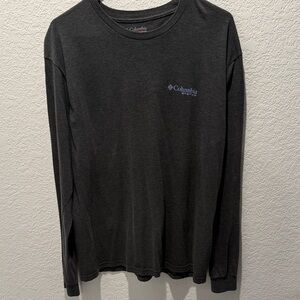 Columbia Men's Charcoal Long Sleeve Tee